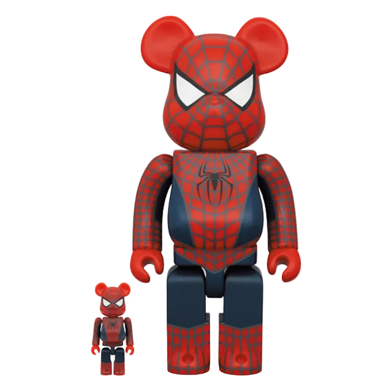 Bearbrick x Marvel Spider-Man No Way Home Friendly Neighborhood Spider-Man 100% & 400% Set by BEARBRICK