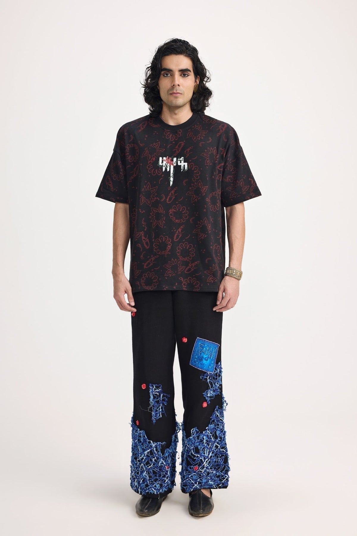 "Beauty Lasts Forever" Blockprint - Tshirt by FARAK