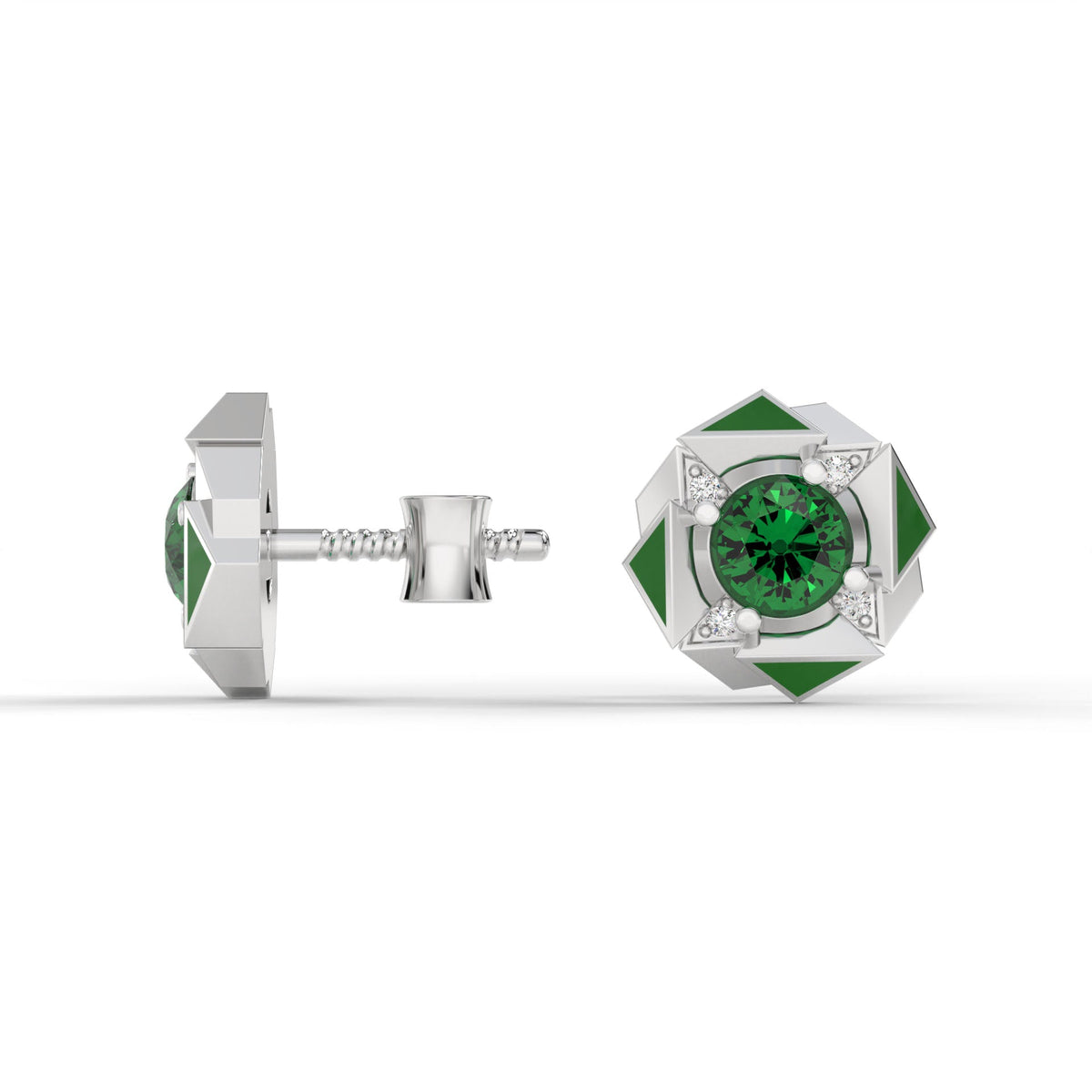 FORTIS STUDS (Green) by The Noble Sculptor