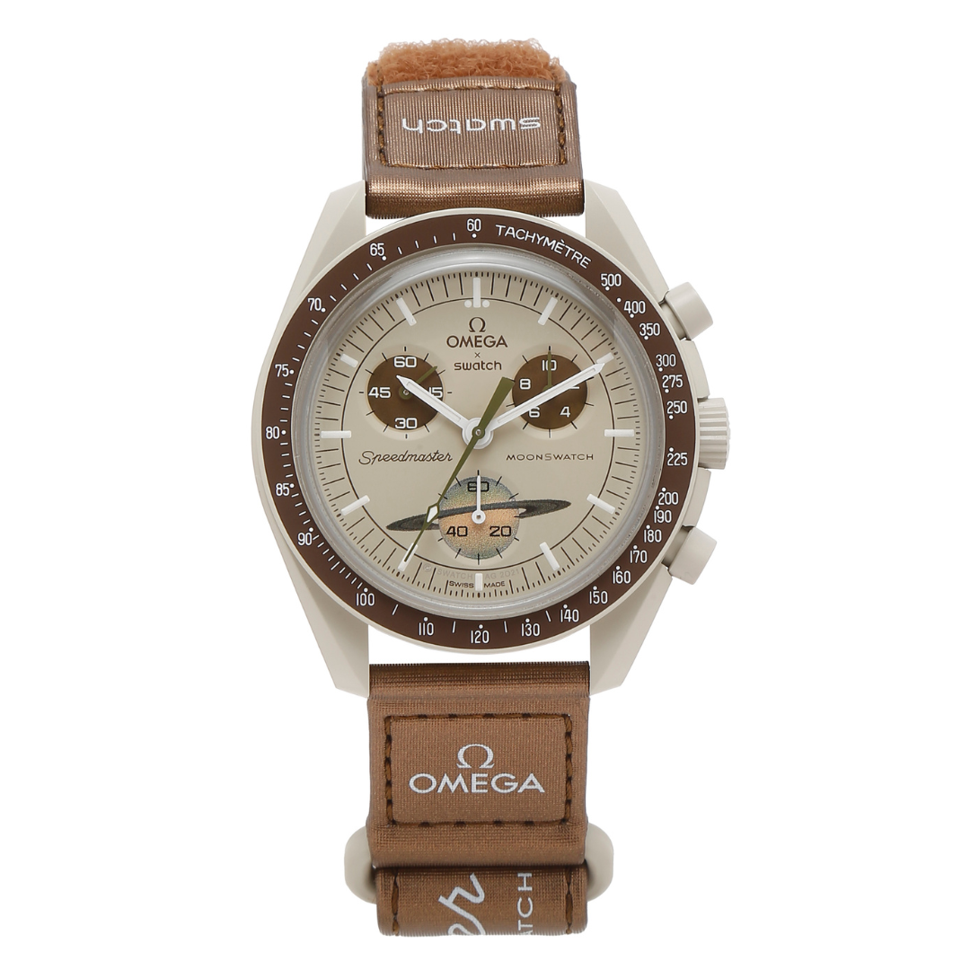 Swatch x Omega Bioceramic Moonswatch Mission to Saturn by Omega