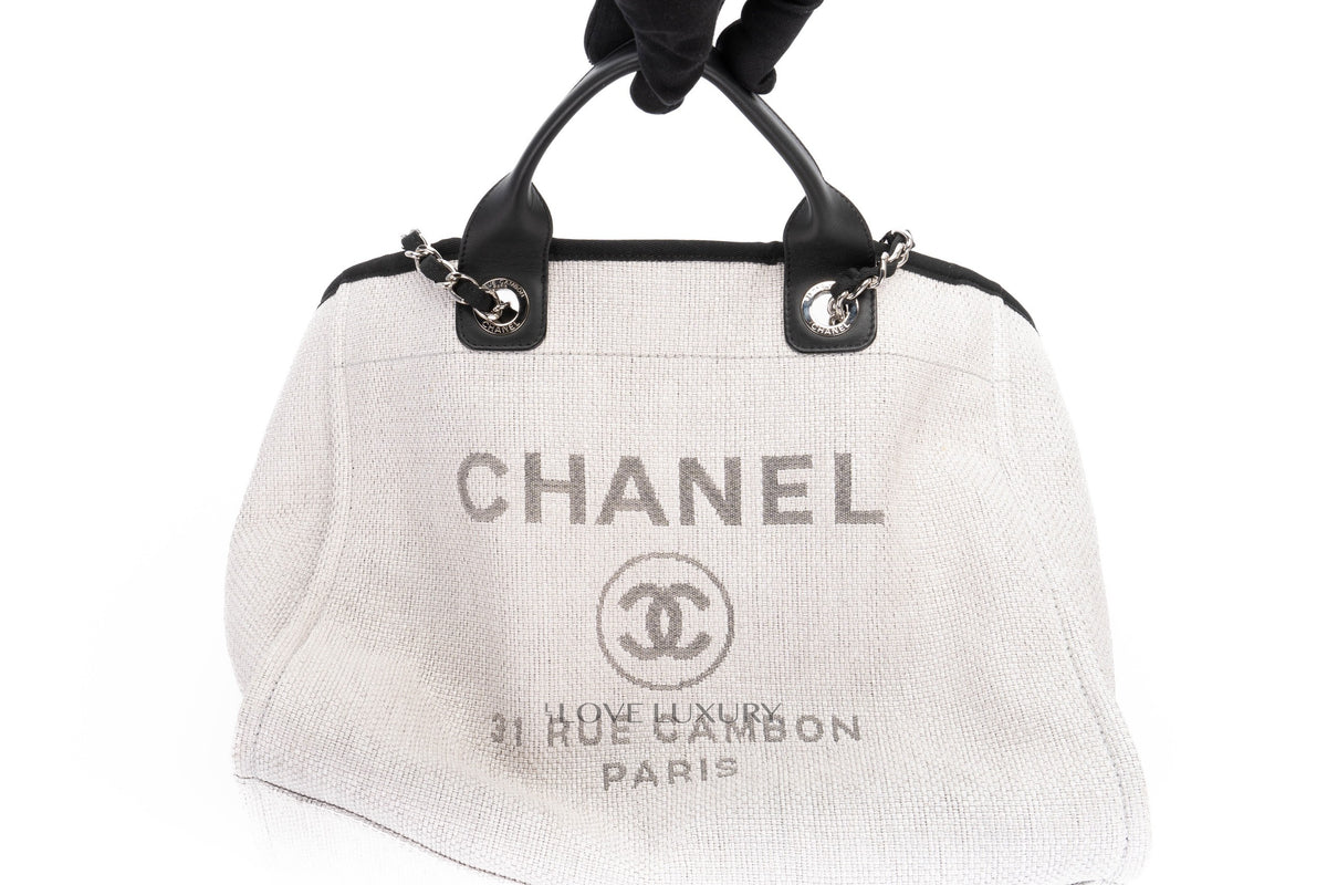 Chanel Large Bag Deavuille Grey & Black Silver Hardware - view 10