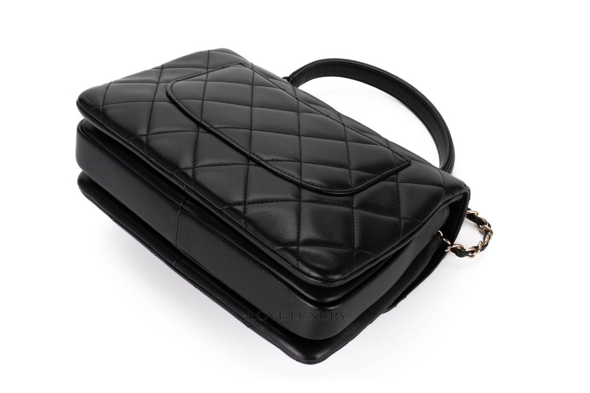 Chanel Large Trendy Cc Black Lambskin Gold Hardware - view 16