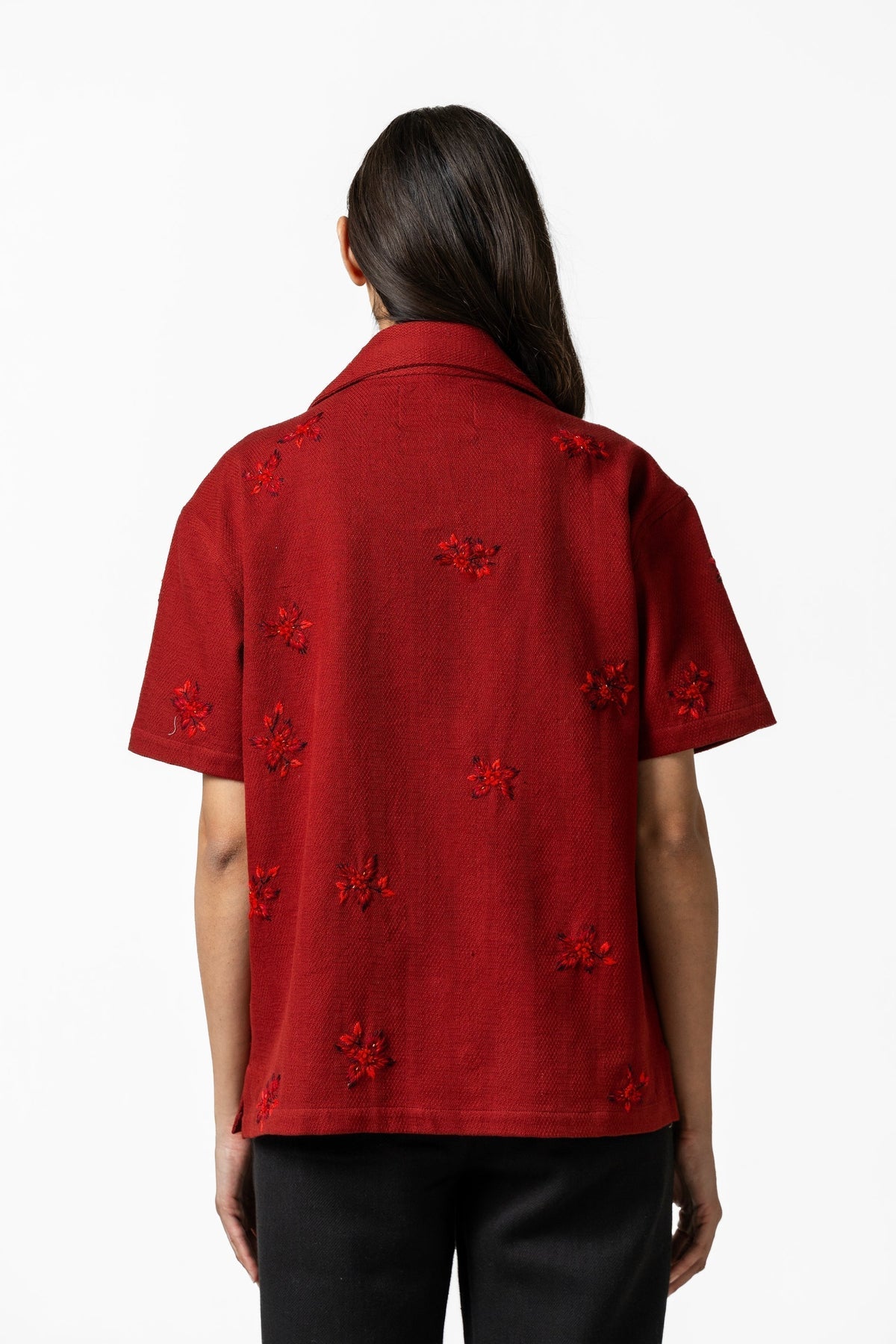 Crimson Handmade Shirt by FARAK