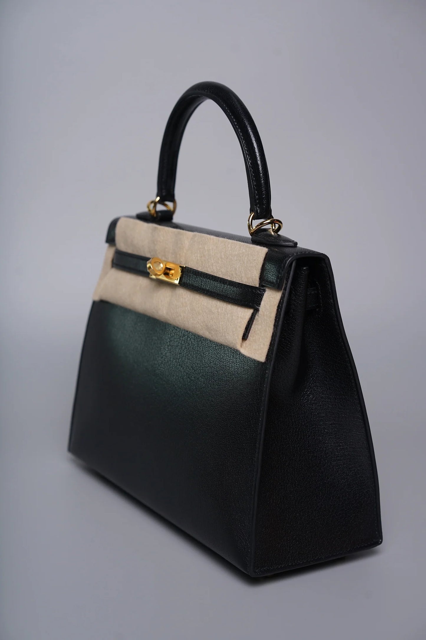 Hermès Mini Kelly II – Noir Black Epsom with Électrum Hardware - Zeuskicks