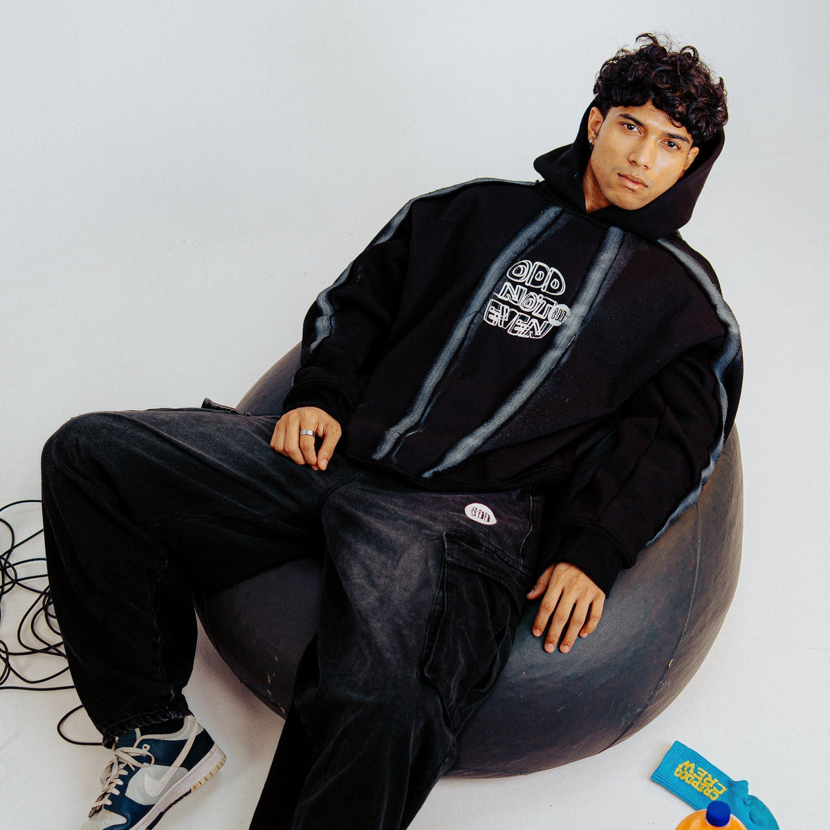 Spray Black Hoodie by oddnoteven