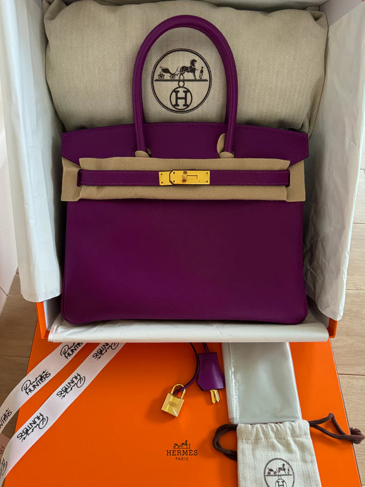Hermès Birkin 30 – Epsom Leather in Anemone with Gold Hardware - Zeuskicks