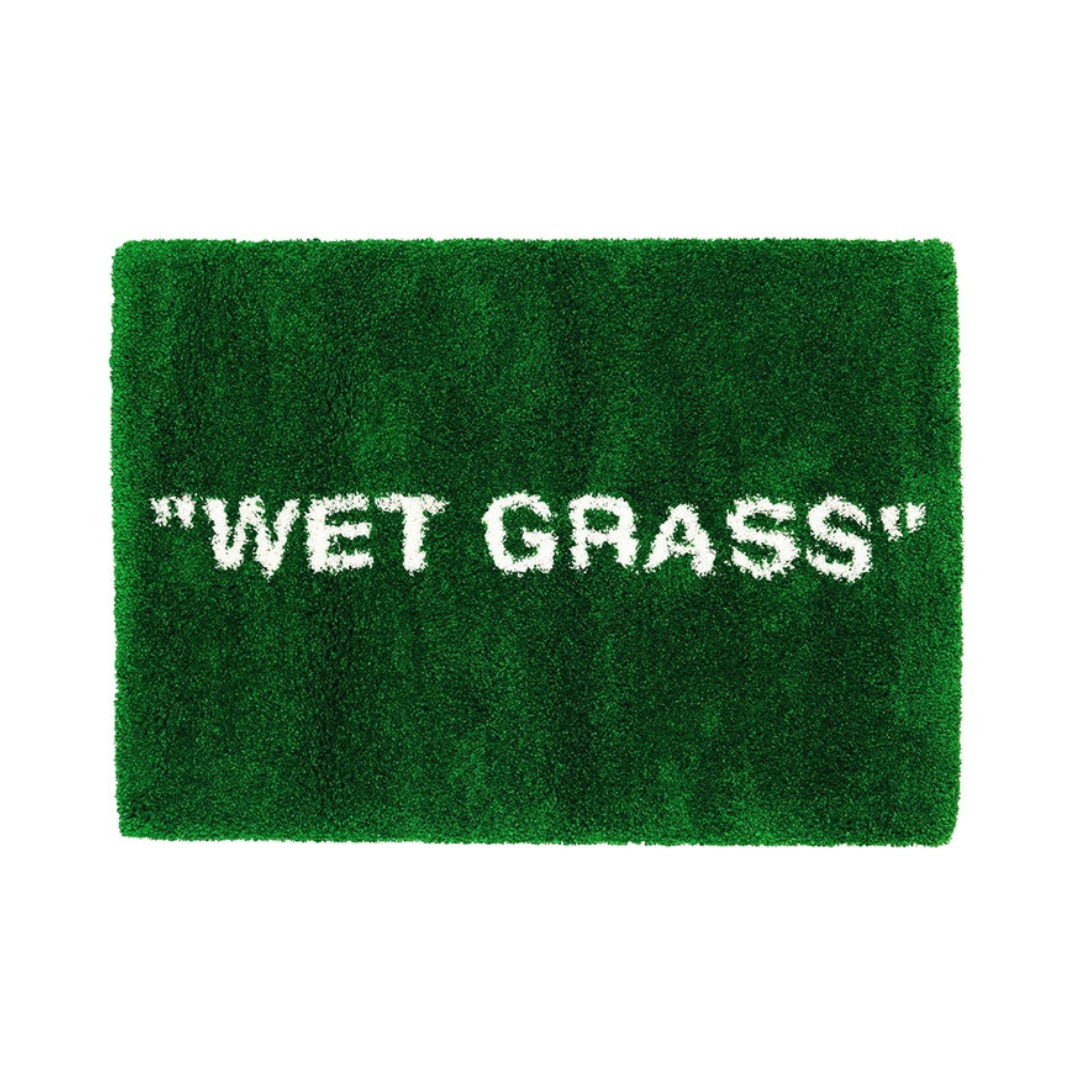 Virgil Abloh x IKEA MARKERAD "WET GRASS" Rug 195x132 CM Green by Ikea