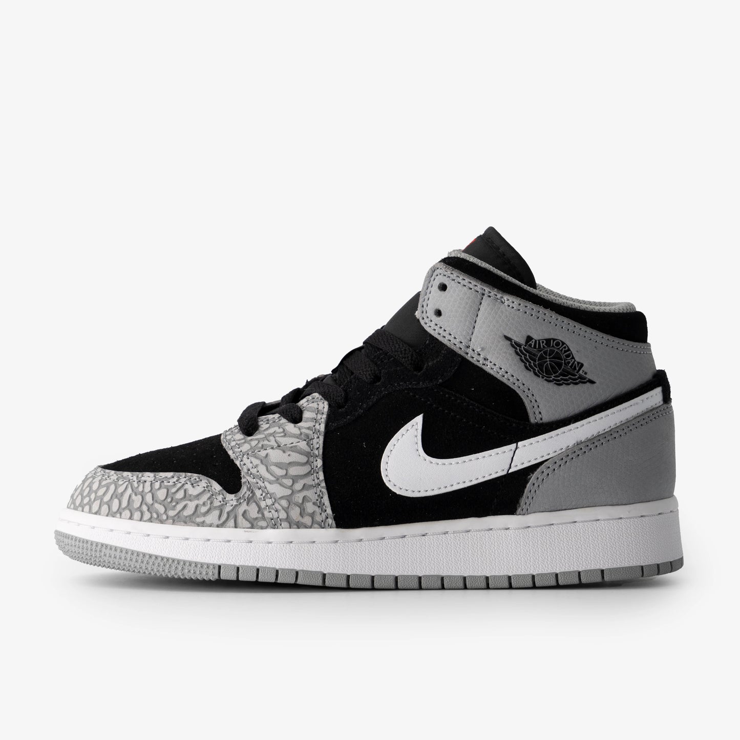 Air Jordan 1 Mid Se Black/University Red-White