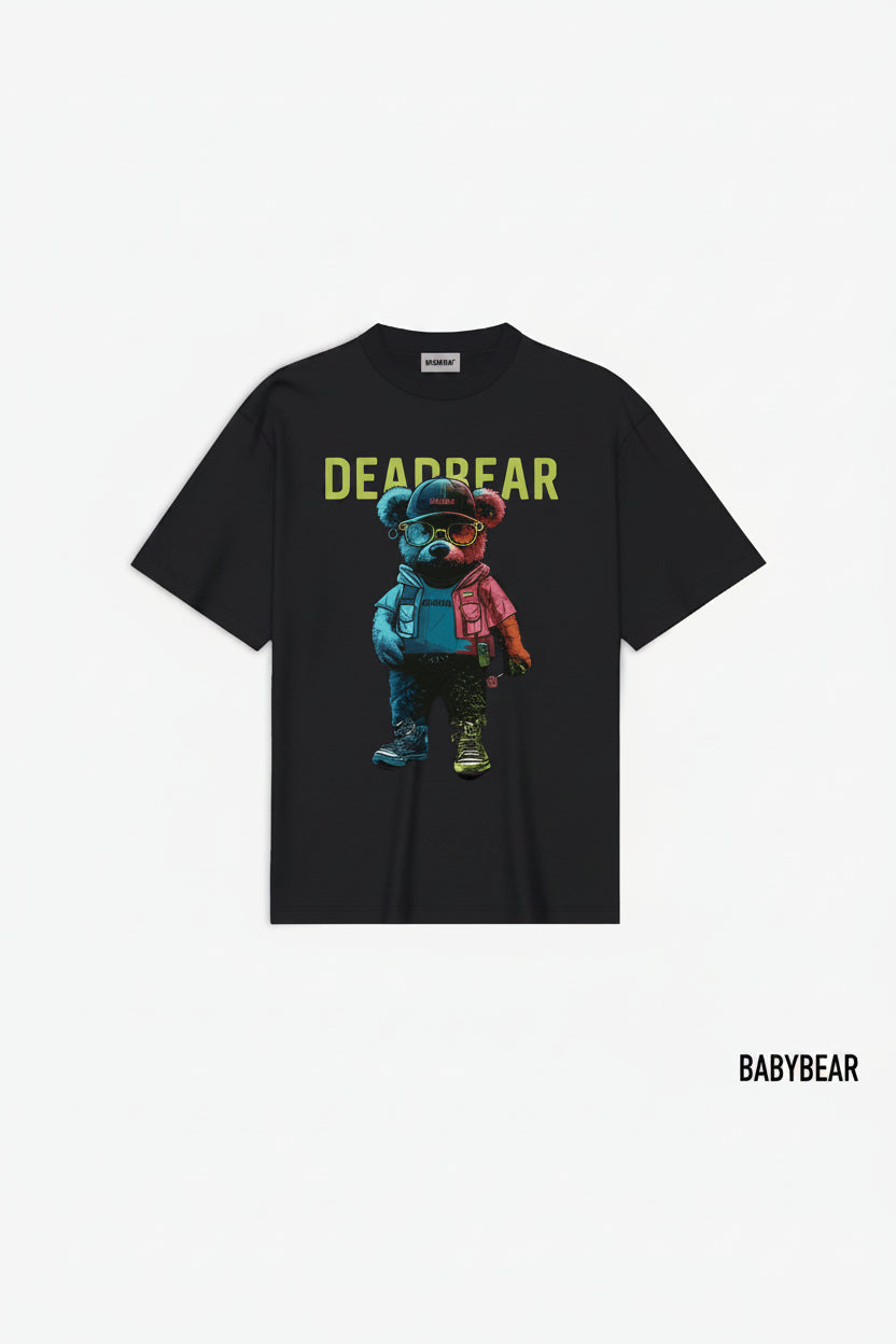 Babybear Ted Tee Black - for kids by DEADBEAR