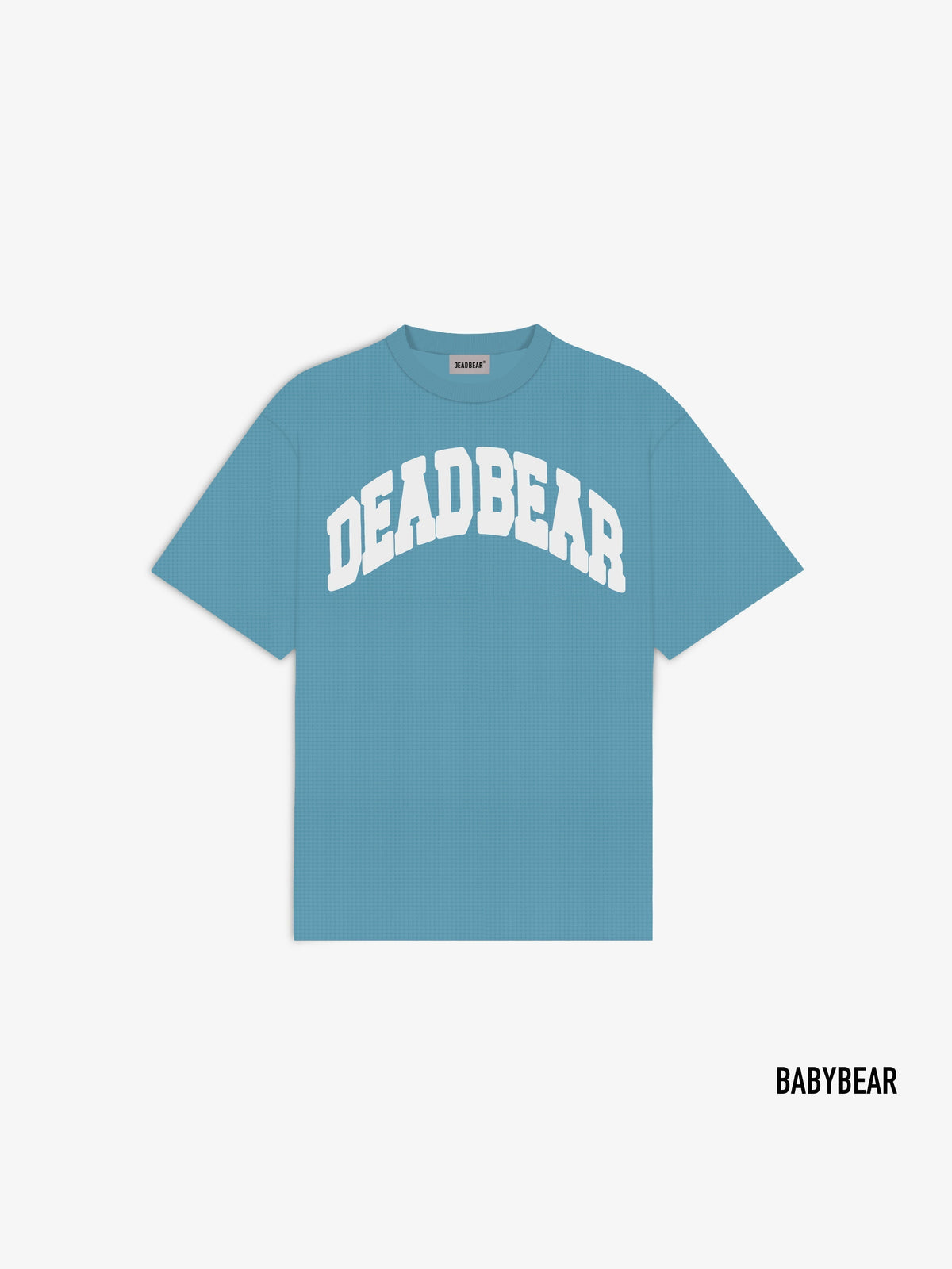 Babybear Waffle Tee Powder Blue - for kids by DEADBEAR