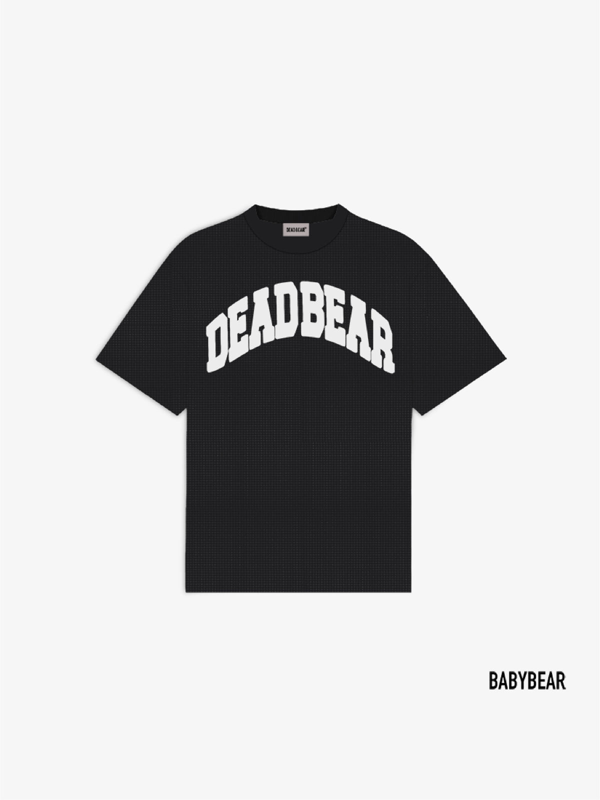 Babybear Waffle Tee Black - for kids by DEADBEAR