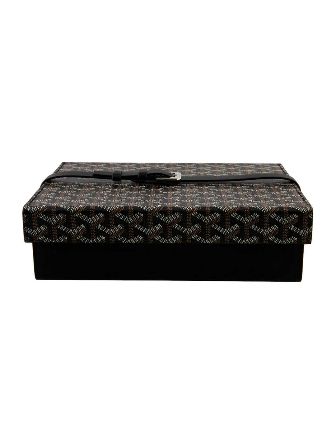 Goyard Coffret Montres 8-Piece Watch Box – Black Leather & Multicolor Goyardine Canvas