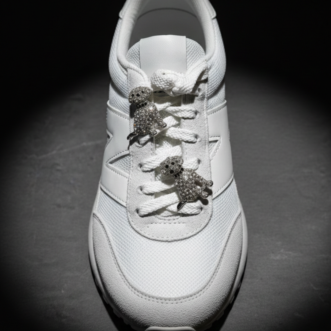Crystal Dog Sneaker Charm | Premium Shoe Charm for Nike, Jordan & Adidas By KNOTTY by KNOTTY