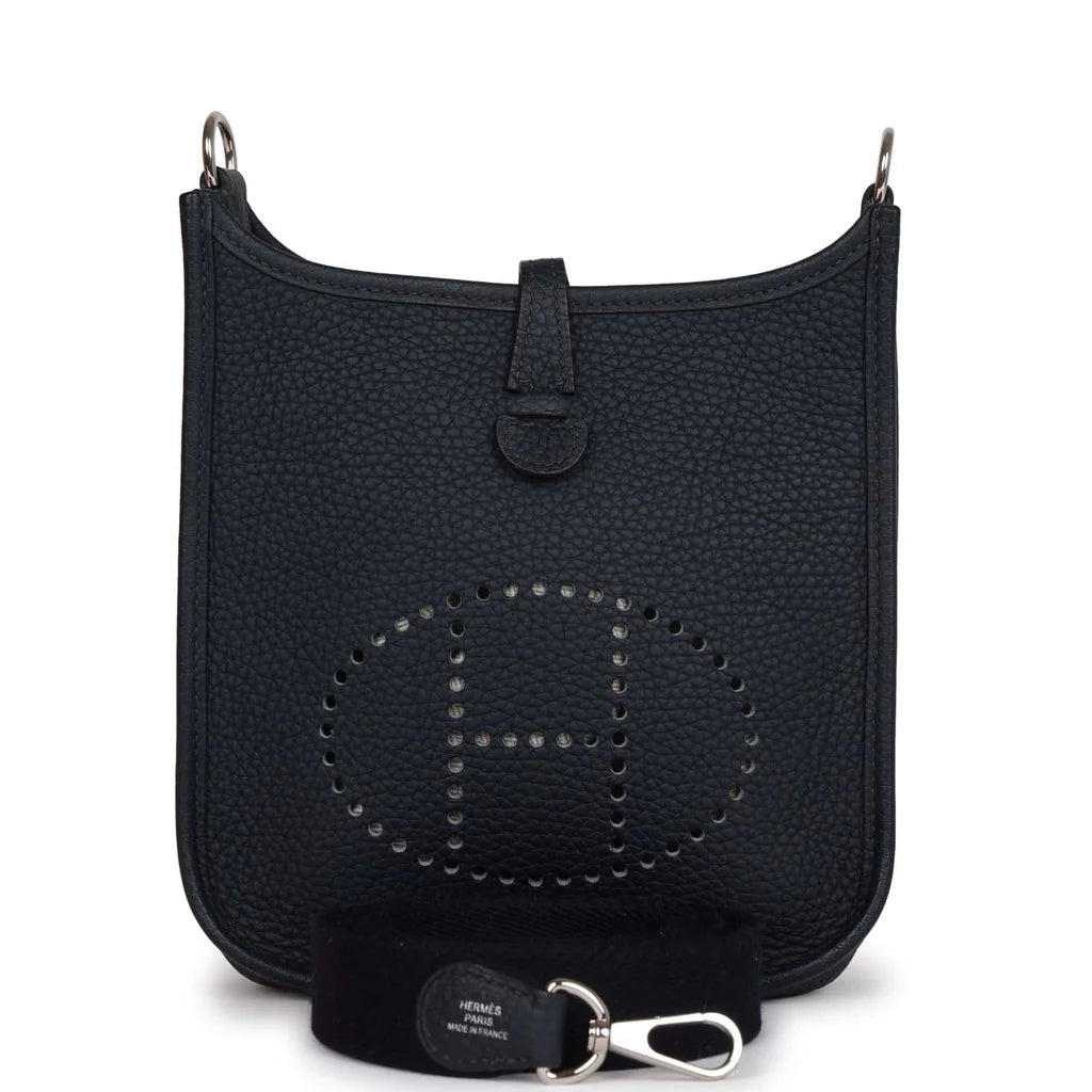 Hermès Evelyne TPM – Bleu Nuit Clemence Leather with Palladium Hardware