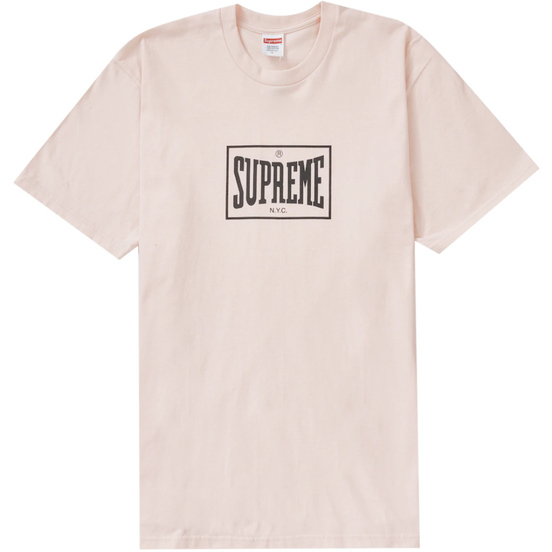 Supreme Warm Up Tee Pale Pink by SUPREME