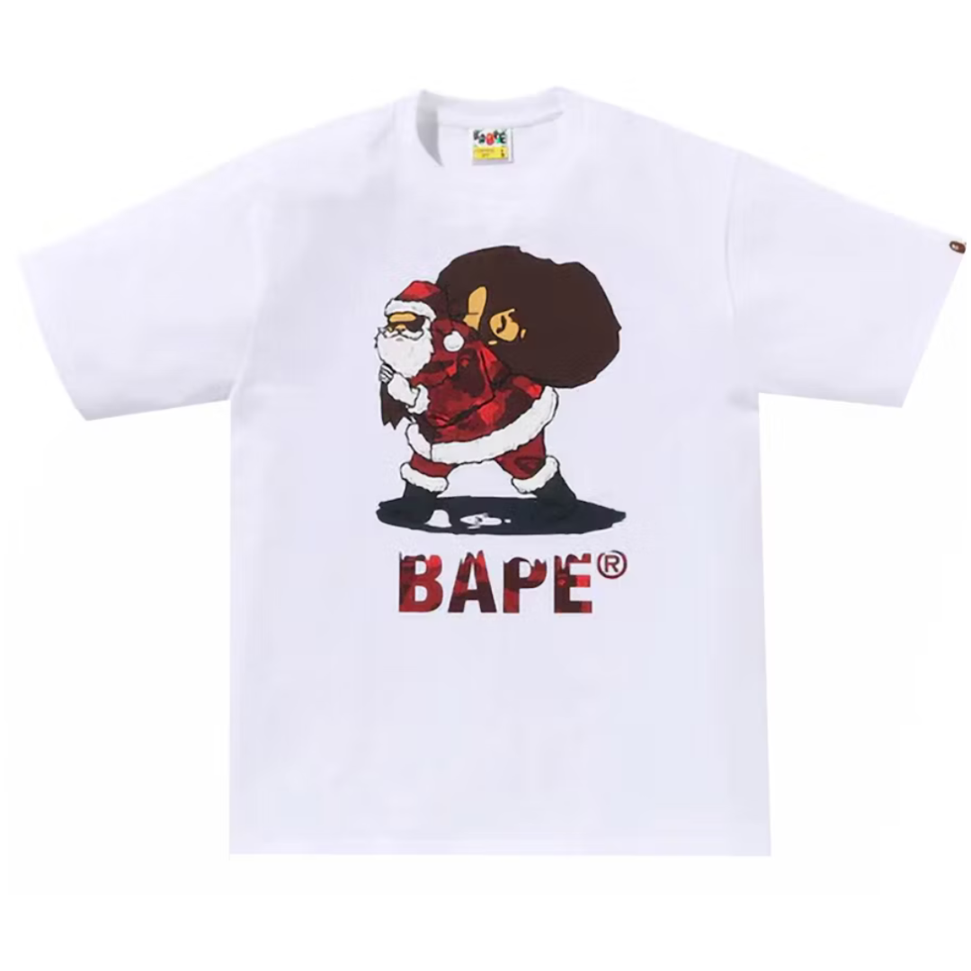 BAPE Christmas Tee White by BAPE
