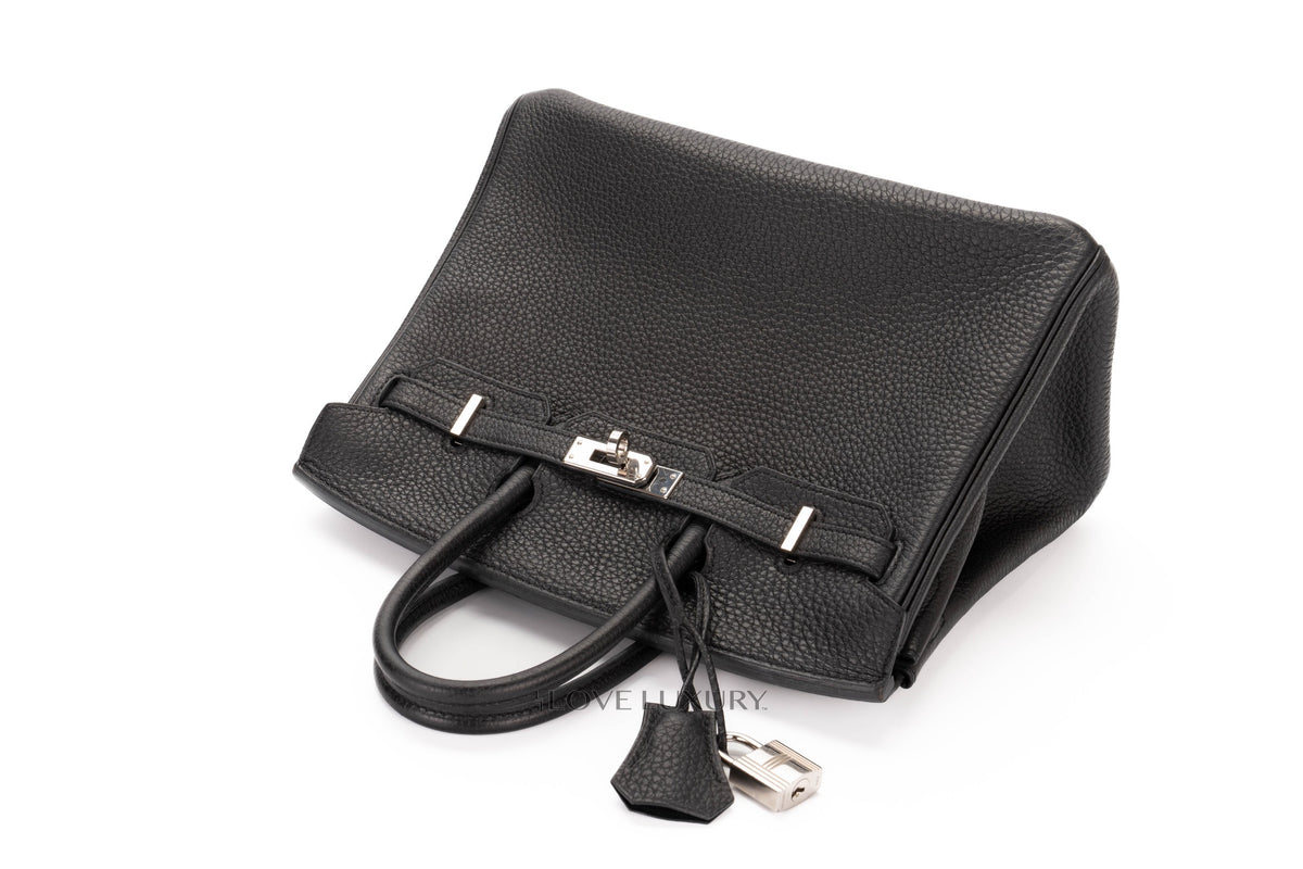Hermès Birkin 25 Black Togo Palladium Hardware - view 15