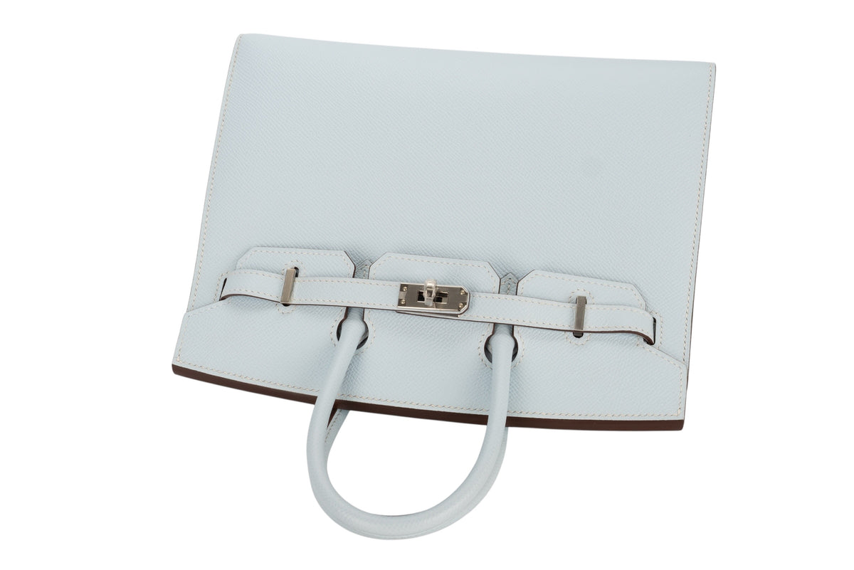 Hermès Birkin 25 Bleu Brume Epsom Sellier Palladium Hardware - view 8