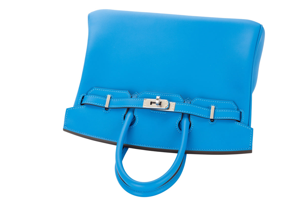 Hermès Birkin 25 Bleu Hydra Swift Palladium Hardware - view 8