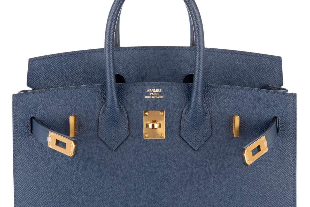 Hermès Birkin 25 Bleu Saphir Epsom Sellier Gold Hardware - view 10