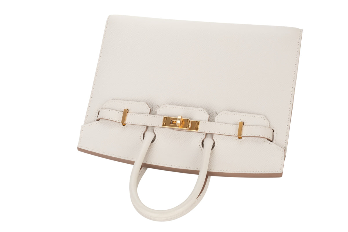 Hermès Birkin 25 Gris Pale Epsom Sellier Gold Hardware - view 8