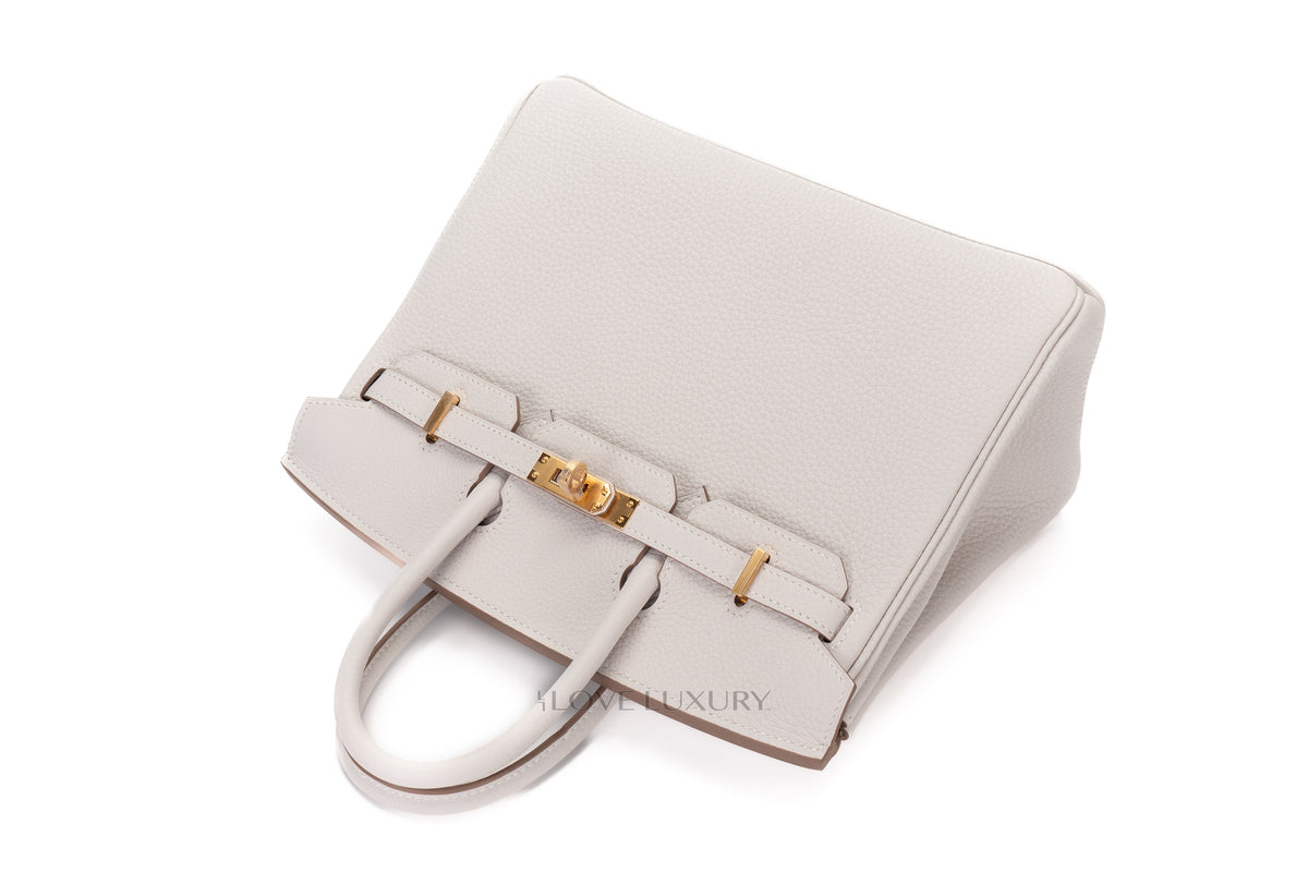 Hermès Birkin 25 Gris Pale Togo Gold Hardware - view 8