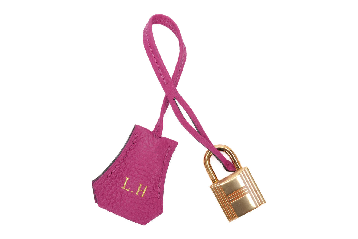 Hermès Birkin 25 HSS Rose Pourpre / Bleu Electric Togo Rose Gold Hardware - view 11
