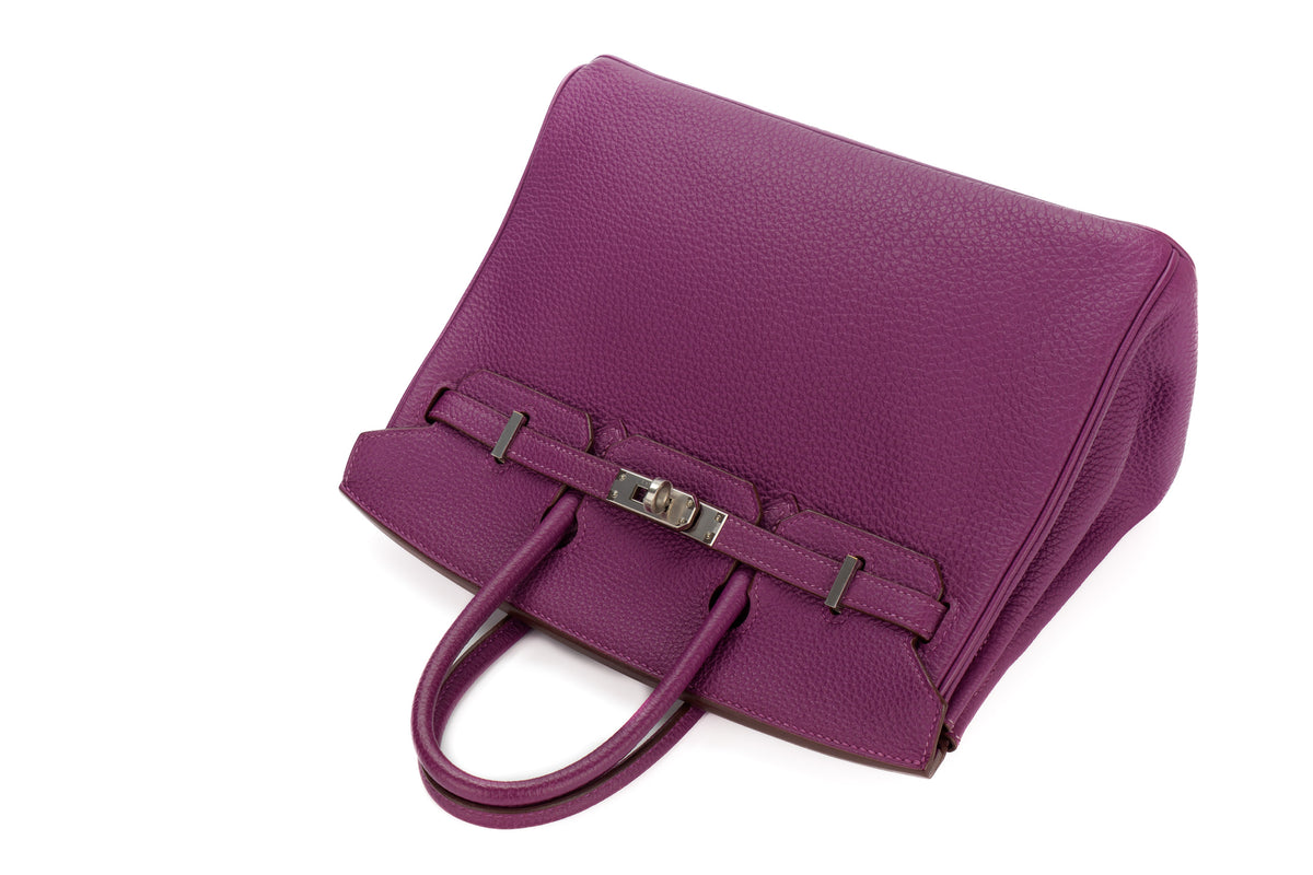 Hermès Birkin 25 Iris Togo Palladium Hardware - view 8