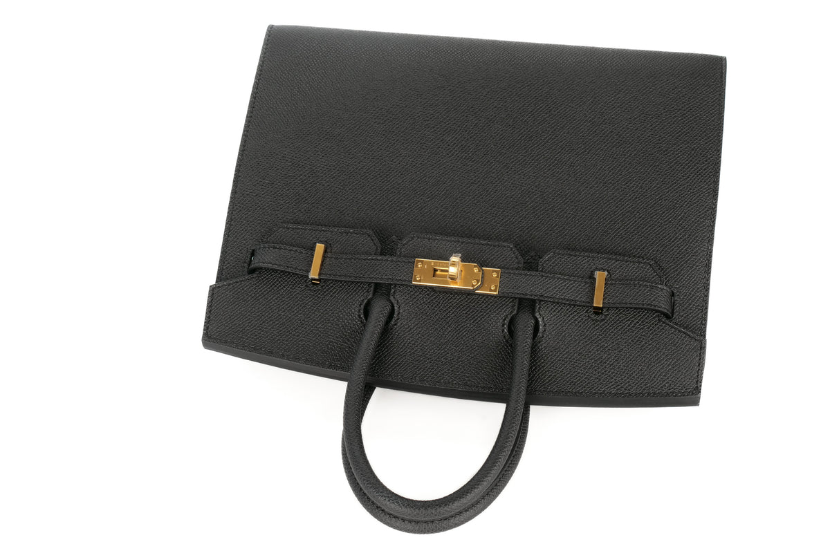 Hermès Birkin 25 Noir / Black Epsom Sellier Gold Hardware - view 8
