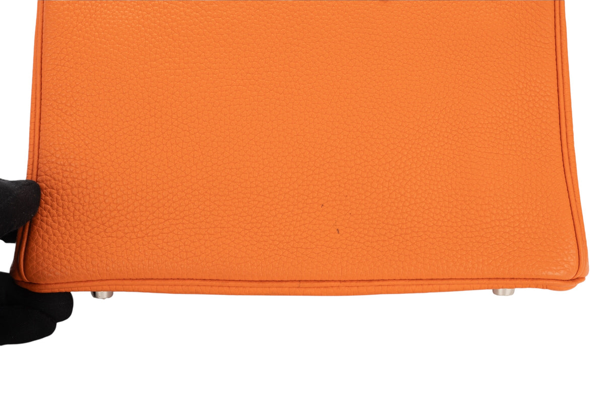 Hermès Birkin 25 Orange H Togo Palladium Hardware - view 9