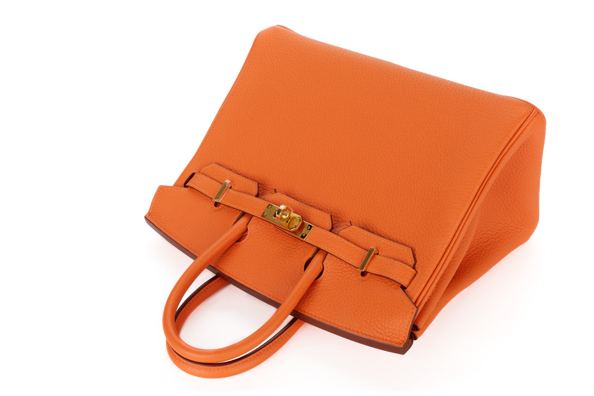 Hermès Birkin 25 Orange Togo Gold Hardware - view 8