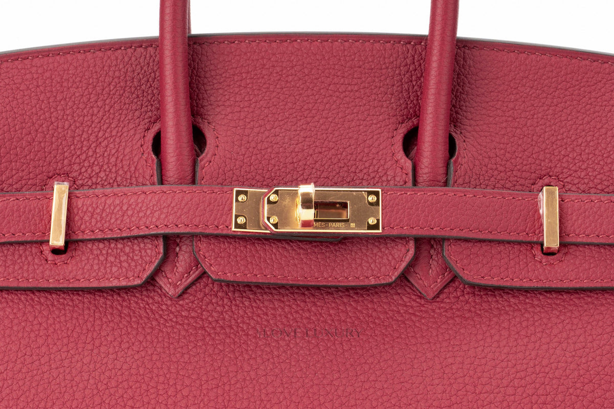 Hermès Birkin 25 Rouge Grenate Togo Gold Hardware - view 7