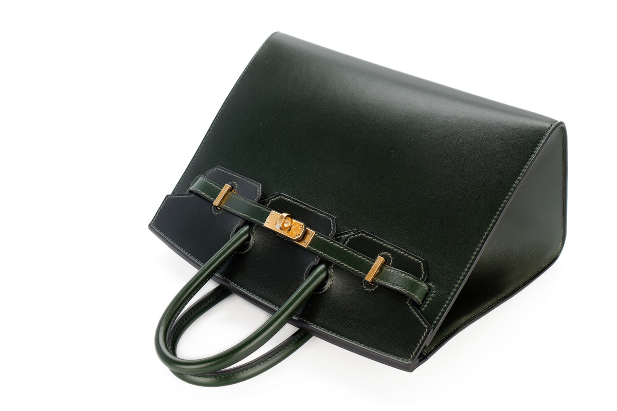 Hermès Birkin 25 Vert Fonce Box Leather Gold Hardware - view 8