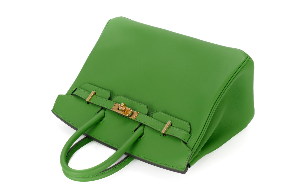 Hermès Birkin 25 Vert Yucca Swift Gold Hardware - view 8