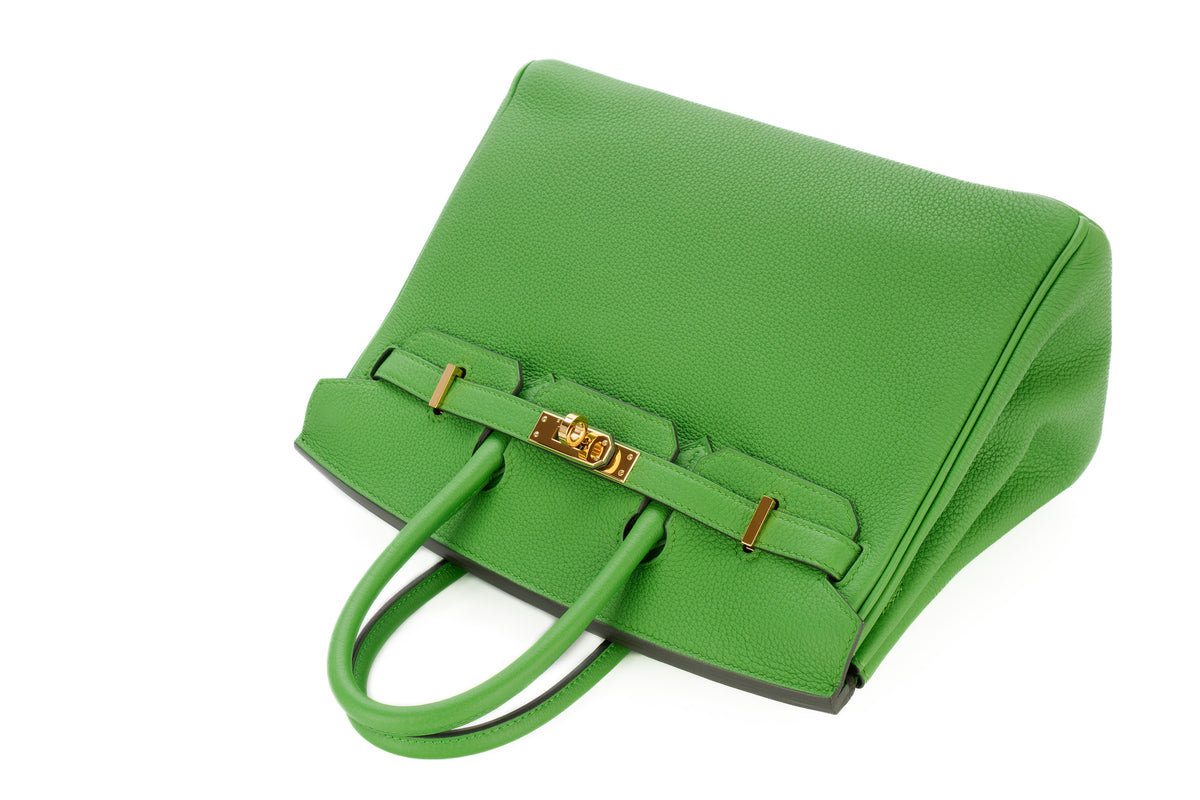 Hermès Birkin 25 Vert Yucca Togo Gold Hardware - view 12