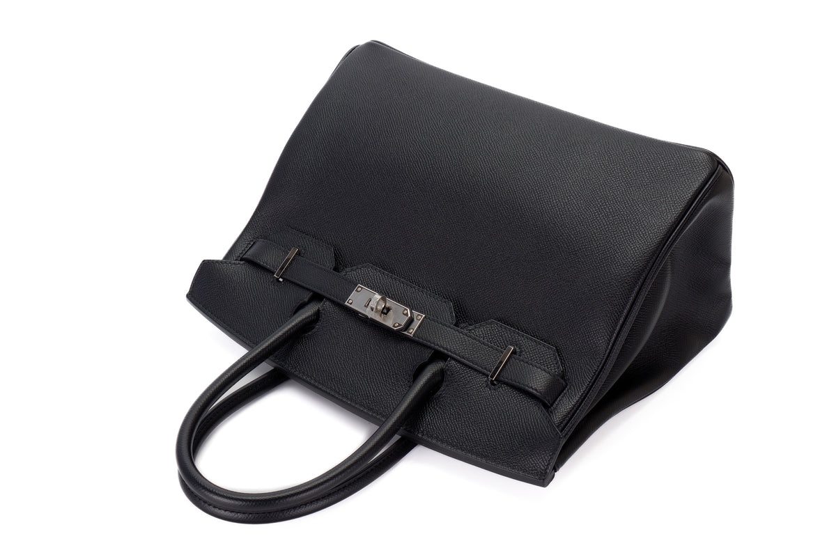 Hermès Birkin 30 Black Epsom Palladium Hardware - view 8