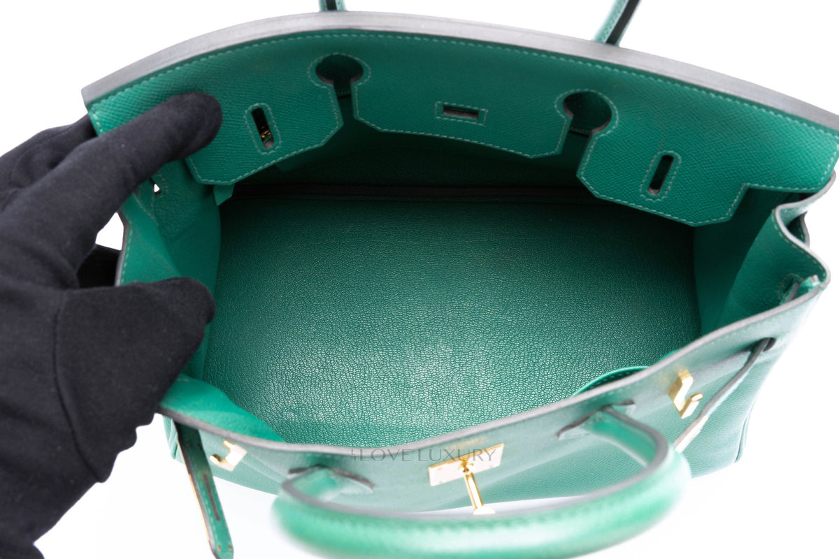 Hermès Birkin 30 Vert Vertigo Epsom Gold Hardware - view 13