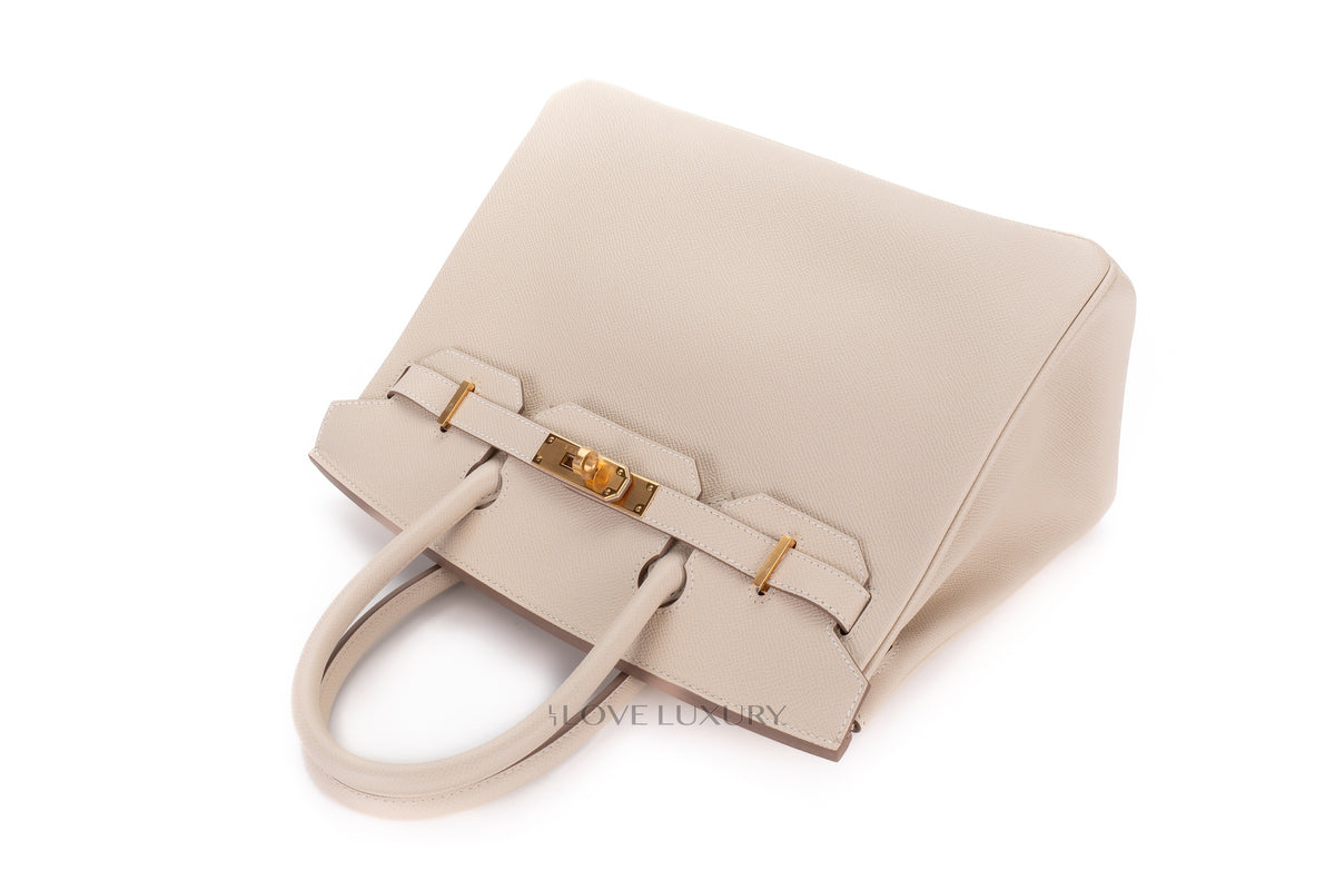 Hermès Birkin 30 Craie Epsom Gold Hardware - view 8
