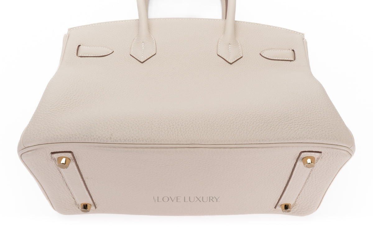 Hermès Birkin 30 Craie Togo Gold Hardware - view 16