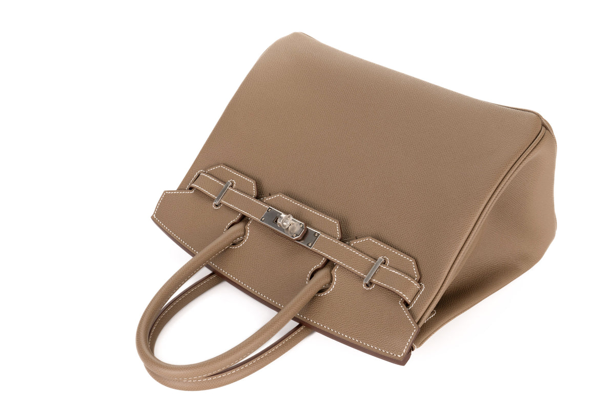 Hermès Birkin 30 Etoupe Epsom Palladium Hardware - view 8