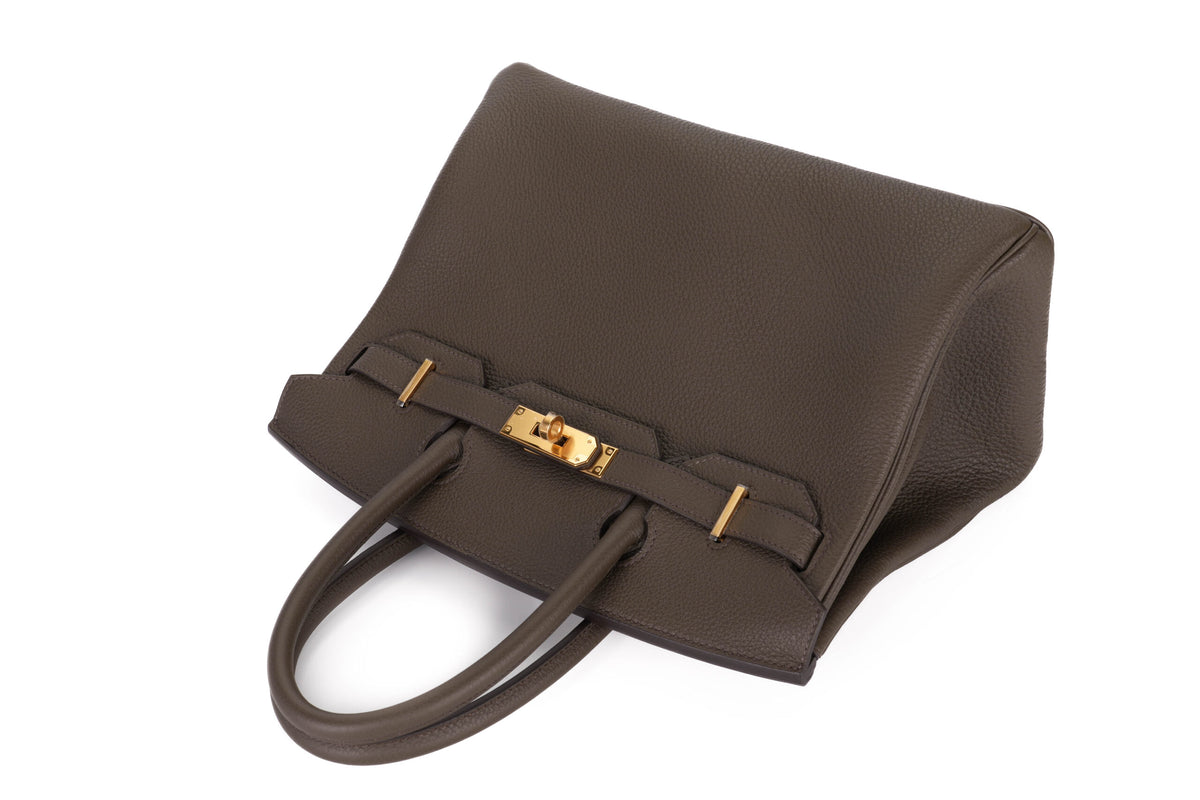 Hermès Birkin 30 Eucalyptus Togo Gold Hardware - view 8
