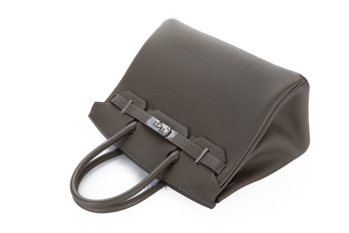 Hermès Birkin 30 Eucalyptus Togo Palladium Hardware - view 8