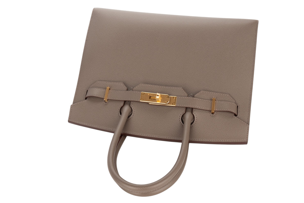 Hermès Birkin 30 Gris Etain Epsom Sellier Gold Hardware - view 8