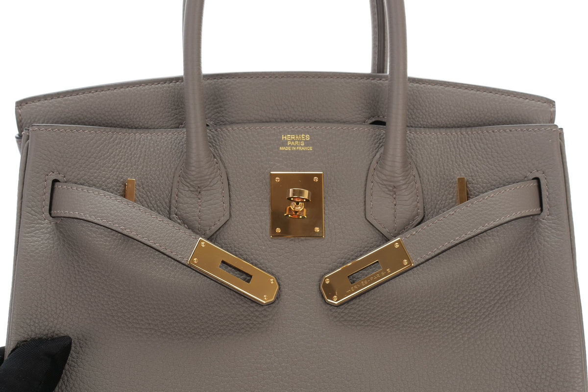 Hermès Birkin 30 Gris Etain Togo Rose Gold Hardware - view 14