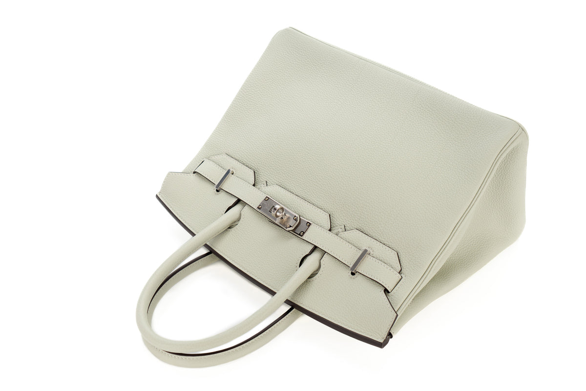 Hermès Birkin 30 Gris Neve Togo Palladium Hardware - view 8