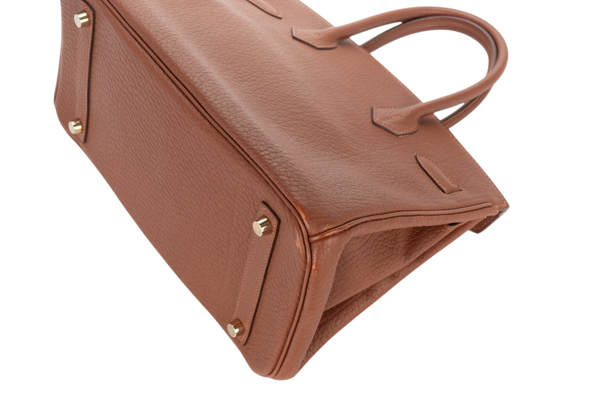 Hermès Birkin 30 Marron D'Inde Fjord Gold Hardware - view 14