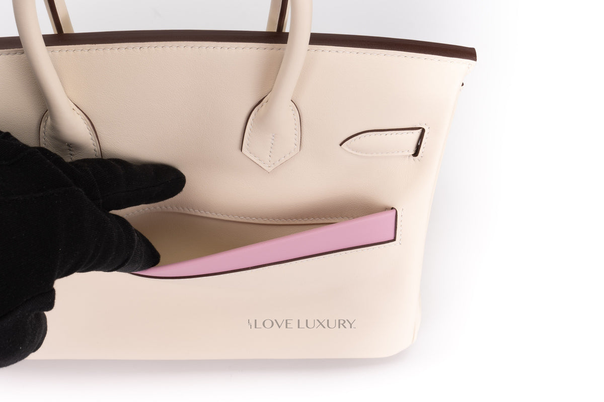 Hermès Birkin 30 ‘Colomartic' Nata/Cuivre/Lime/Mauve Sylvester/Blue brume/Gold/Chai Swift Palladium Hardware - view 10