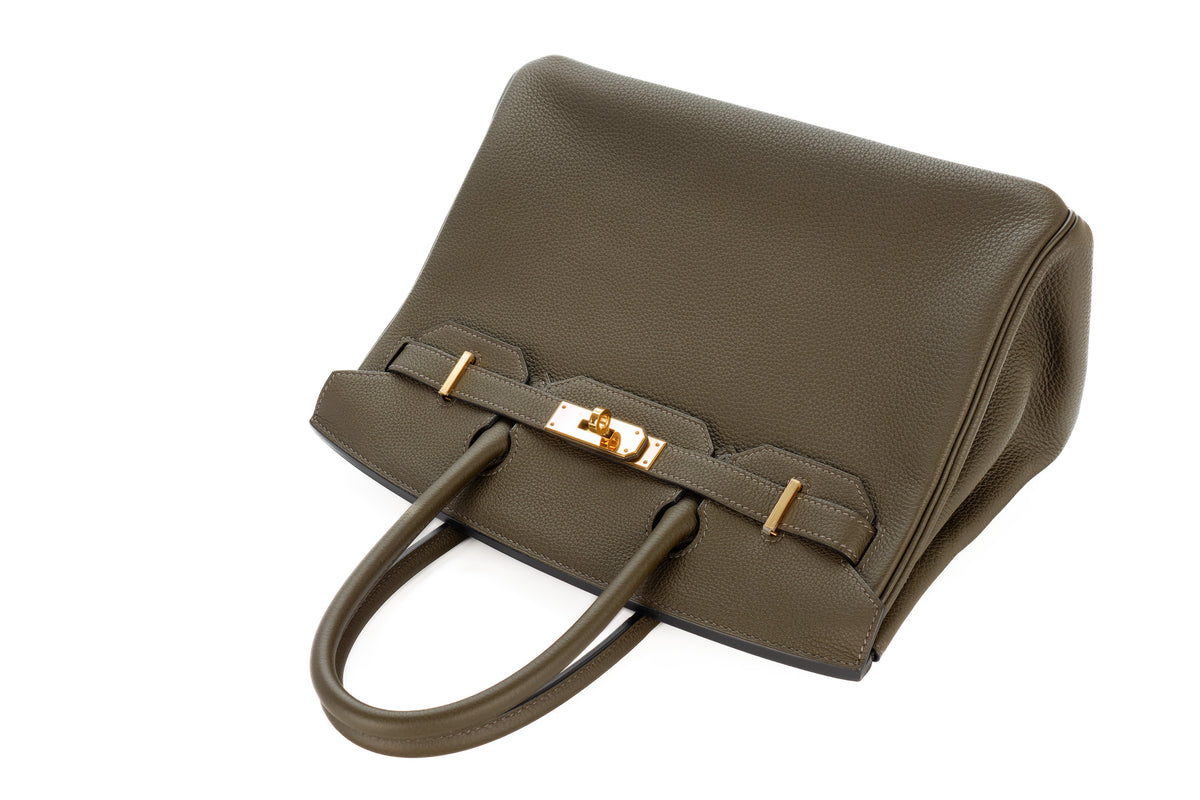 Hermès Birkin 30 Vert De Gris Togo Gold Hardware - view 8