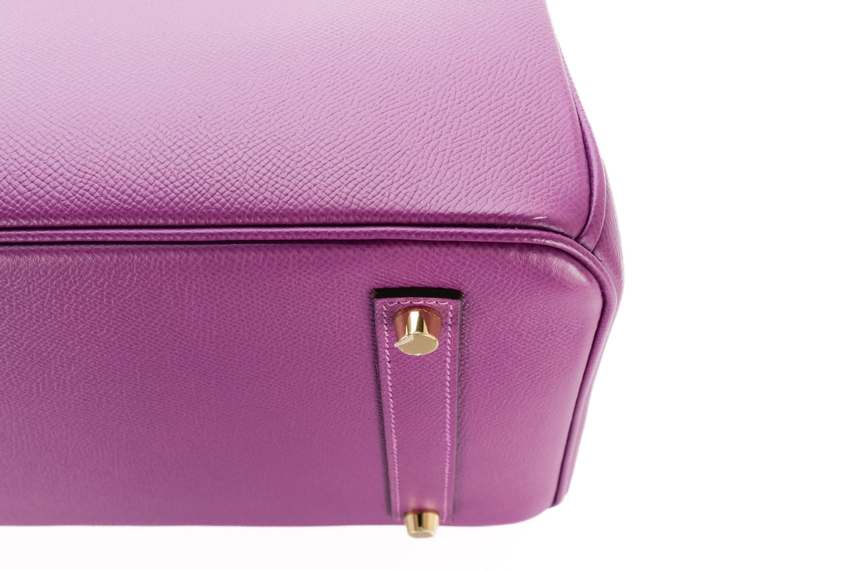 Hermès Birkin 35 Anemone Epsom Gold Hardware - view 10