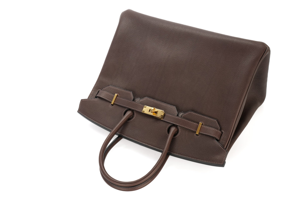 Hermès Birkin 35 Ebene Barenia Faubourg Gold Hardware - view 8